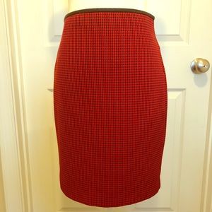 Express High Waisted Skirt with Houndstooth design